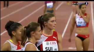 2014 Diamond League Zurich women 4x100m relay GBR upsets Jamaica amp USA sets new NR 4221 [upl. by Edouard]