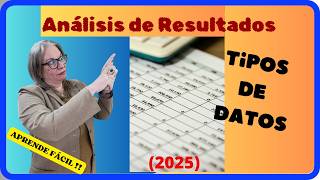 👉 Domina los tipos de datos para análisis de resultados 2025 [upl. by Engeddi]