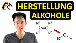 Herstellung Alkohole – Hydratisierung von Alkenen  Chemie Tutorial [upl. by Arlinda]