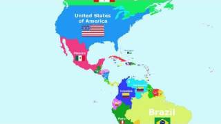 The Countries of the World Song  The Americas [upl. by Nolyak787]