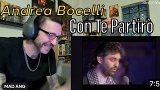 METALHEAD REACTS Andrea Bocelli  Con Te Partirò  Live From Piazza Dei Cavalieri Italy  1997 [upl. by Chavey]