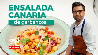 🌴🥗 Ensalada Canaria de Garbanzos Sabor Fresco del Archipiélago 🌟😋 [upl. by Rotsen]