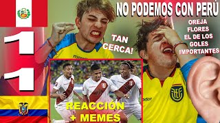 PERÚ VS ECUADOR 11 REACCIÓN DE ECUATORIANOS  ELIMINATORIAS QATAR 2022  FLORES OTRA VEZ HÉROE [upl. by Assek282]