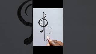 Musical 🎶 And R letter tattoo drawing tattoodesign [upl. by Treblig57]