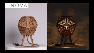 Nova S Tischlampe DIYTutorial  Lumpa Wood And Light Design [upl. by Andryc]