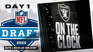 Raiders  🚨 Round 1 NFL Draft Livestream 🏴‍☠️  Live From Detroit [upl. by Kaenel]