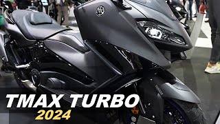 2024 YAMAHA TMAX TECH MAX  With Good TURBO Sensations [upl. by Seel]