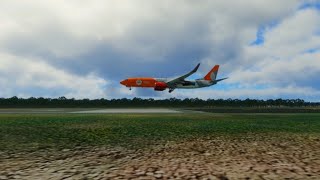 GOL Smiles B737800 Landing Rio Branco AirportSBRB XPlane 12 [upl. by Johen791]