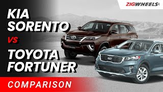 Kia Sorento vs Toyota Fortuner [upl. by Krystin927]