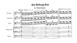 Grieg  Holberg Suite Complete Score [upl. by Buck241]