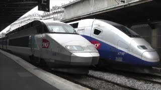 Trains at Paris Gare De Lest [upl. by Tnomed]