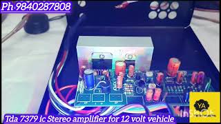 stereo amplifier for 12 volt vehicle [upl. by Tacklind]