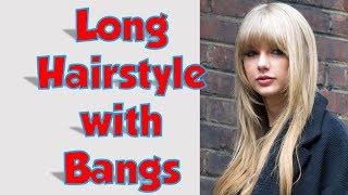 40 BEST Long Hairstyle with Bangs for Women [upl. by Etnohs]