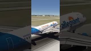 Allegiant a319 landing Mesa gateway AZA aviation airbus butterlanding aerofly fypシ゚viral [upl. by Stander564]