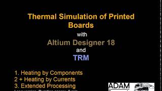 Thermal PCB simulations with TRM and Altium Designer 18 EN [upl. by Ger]