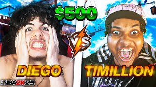 I WAGERED DIEGOSAINT IN NBA2K25 500 TOXIC WAGER I GOT SCAMMED [upl. by Aneeroc]