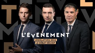 LÉvénement  Législatives 2024  Le débat décisif  suivez le direct [upl. by Blondelle]