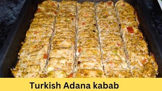 Baked Turkish kabab Adana kebabTurkish kabab in Oven by Food Fusion Family Recipes [upl. by Polloch]