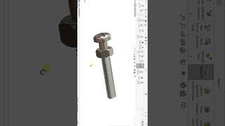 Nut and Bolt Animation design solidworks engineering cadcamsolidworks solidworkstutorial [upl. by Nosro543]