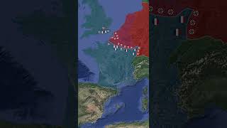 Fall of France WW2 REANIMATED shorts animation map [upl. by Bergess287]