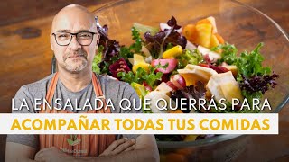 RECETA de Ensalada FÁCIL Y SALUDABLE con vegetales encurtidos en vinagre [upl. by Rena]