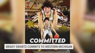 Northviews Brady Swartz commits to Western Michigan [upl. by Ahsienod]