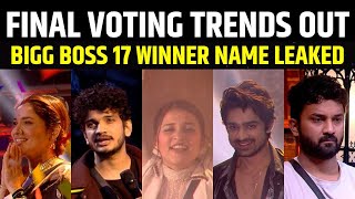 Bigg Boss 17 Final Voting Trends Out  Bigg Boss 17 Winner  Abhishek Kumar  Munawar Faruqui [upl. by Andeee]