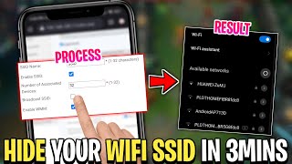 Paano MAG HIDE Ng SSID Sa Lahat Ng WIFI NETWORK In 3Mins [upl. by Maurizio]