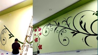 Wall Painting Design for Living RoomHome Decor Ideas [upl. by Leeland]