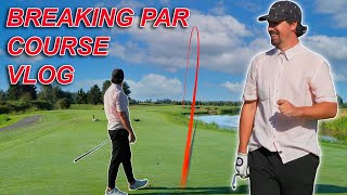 Arnold Palmer Design Par 72 7100 Yards  Golf Vlogs front 9 with shot tracers [upl. by Adiesirb]