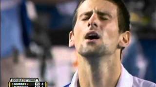 39ball tennis rally  Djokovic v Murray [upl. by Amik]