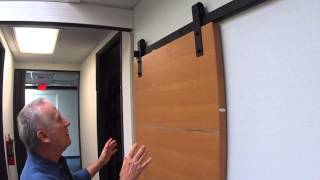 Barn Door Hardware  Soft Close Barndoor Hardware Review [upl. by Alesiram]