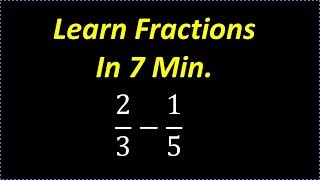 Learn Fractions In 7 min  Fast Review on How To Deal With Fractions [upl. by Jonina]