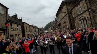 Delph Brass Band plays DELPH Whit Friday 2024  Ravenswood [upl. by Francie172]