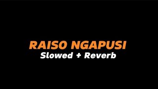 RAISO NGAPUSI  Slowed  Reverb Full Lirik [upl. by Oeniri]