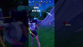 RTX 3060  I59400F  FORTNITEEPIC RTX ON amp OFFfortnite youtubeshorts [upl. by Chaker]