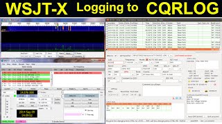 WSJTX Logging directly to CQRLOG [upl. by Eahsat]