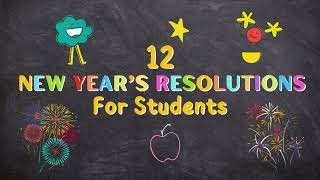 12 New Years Resolutions for Students 2024  How To Guide 🎇 [upl. by Etep161]