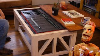 DIY Gun Concealment Coffee Table StepbyStep with Cut list [upl. by Yenttirb703]