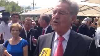 Bregenzer Festspiele 2014 Bundespräsident Heinz Fischer [upl. by Rifkin]