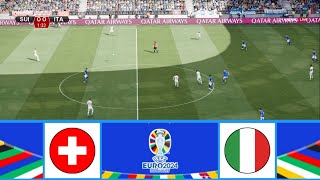 SWITZERLAND VS ITALY  UEFA EURO 2024  ROUND OF 16  FOOTBALL LIFE 2024 [upl. by Ettennan]