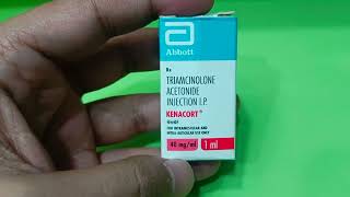 Triamcinolone Acetonide Injection Uses Side Effects In Hindi  Kenacort Injection 40 mgml In Hindi [upl. by Hartman123]