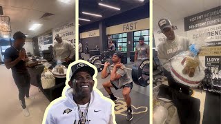 Deion Sanders Heartfelt Reaction to a Special Gift from a Fan amp CU Buffs Insane Weightlifting🔥 [upl. by Borras159]