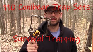 Survival SHTF Trapping Conibear 110 Three Squirrel Sets amp Baits [upl. by Eanram966]