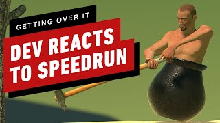 Getting Over It Developer Reacts to 1 Minute 24 Second Speedrun [upl. by Lantz]