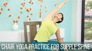 Chair yoga practice for supple spine [upl. by Esina]