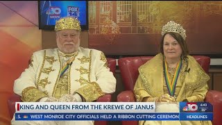 Krewe of Janus King amp Queen talk Mardi Gras [upl. by Esylle]