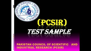 PCSIR TEST SAMPLE  TEST PATTERN PCSIR  PCSIR TEST POSTPONED [upl. by Iroj]