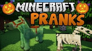 Pranks Gone Wrong  Minecraft Halloween Fun [upl. by Llatsyrc420]