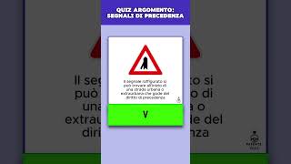 Quiz patente B Argomento Segnali Di Precedenza [upl. by Ardnohsed236]